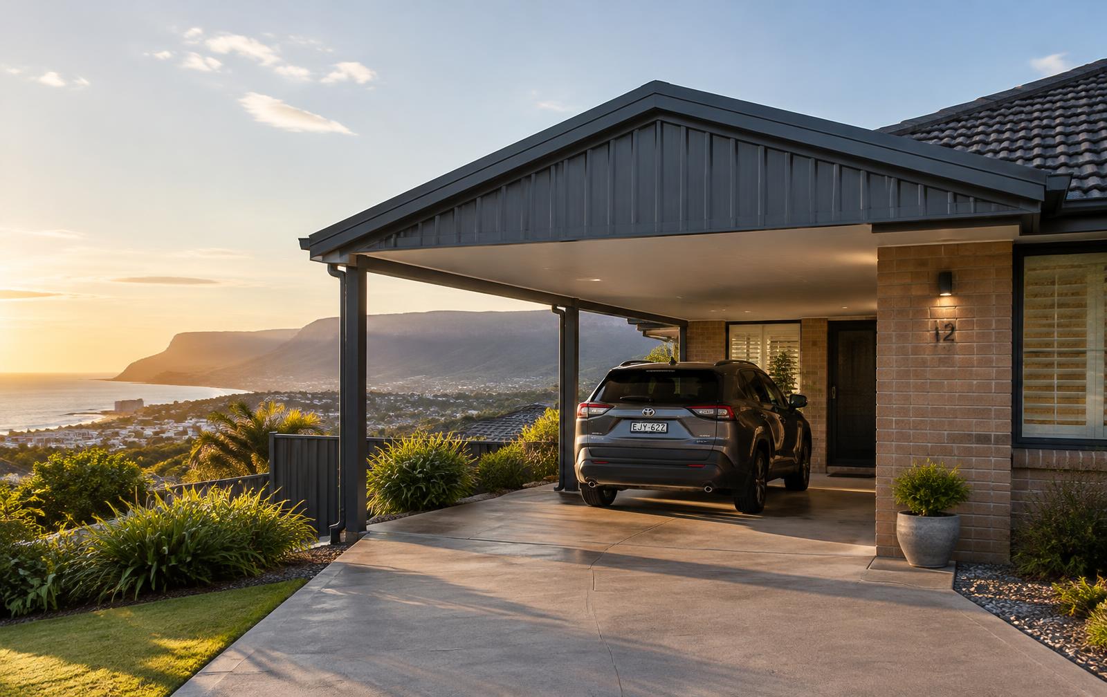 Gable carport built by a carport builder in Wollongong NSW